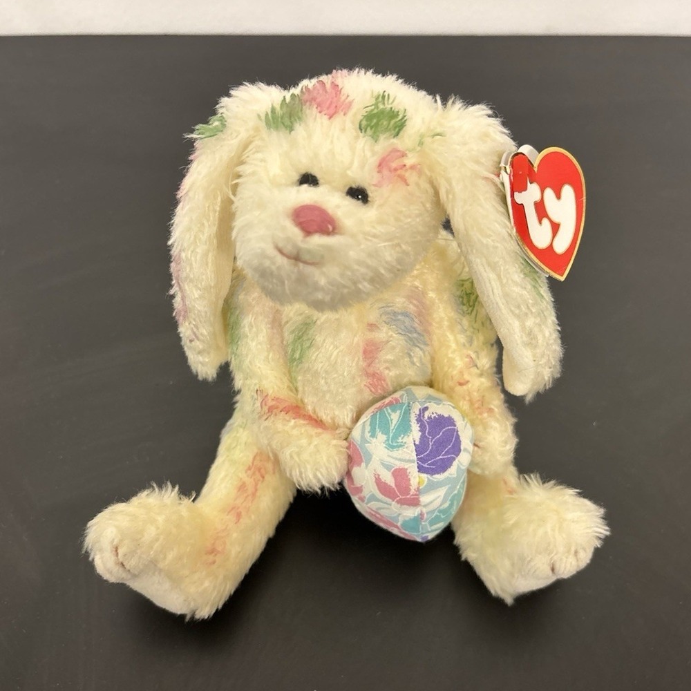 Ty Beanie Babies Georgia Bunny Rabbit Plush "Follow Your Rainbow" 1993 Vintage